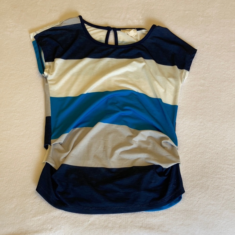 Blu Pepper Striped Top